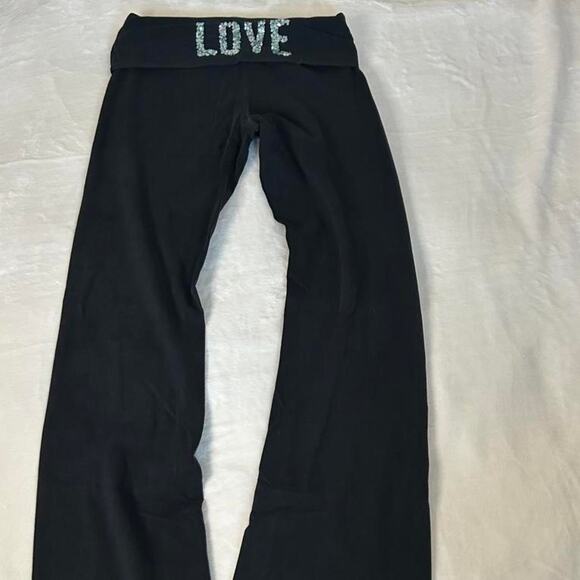 Black victorias secret pink fold overs - Picture 2 of 6